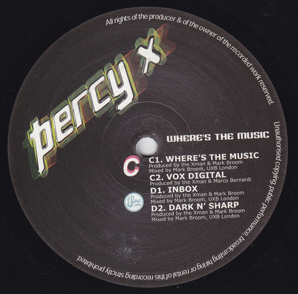 Percy X - Where's The Music | Soma Quality Recordings (SOMA LP 28) - 4 Percy X - Where's The Music | Soma Quality Recordings (SOMA LP 28) - 4