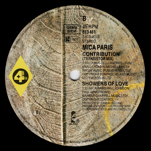 Mica Paris - Contribution | Island Records (613 461) - 4