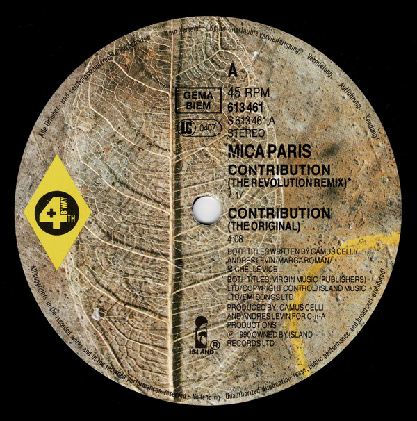Mica Paris - Contribution | Island Records (613 461) - 3