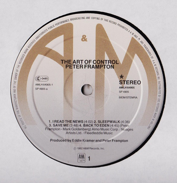 Peter Frampton - The Art Of Control | A&M Records (AMLH 64905) - 3 Peter Frampton - The Art Of Control | A&M Records (AMLH 64905) - 3