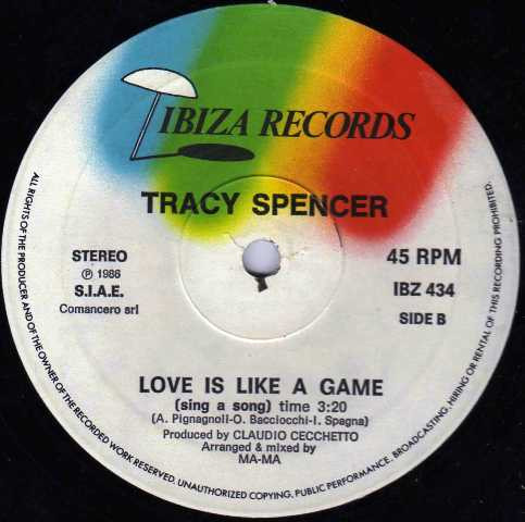 Tracy Spencer - Love Is Like A Game | Ibiza Records (IBZ 434) - 4 Tracy Spencer - Love Is Like A Game | Ibiza Records (IBZ 434) - 4