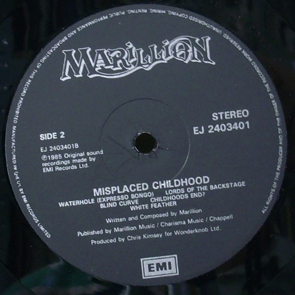 Marillion - Misplaced Childhood | EMI (EJ 2403401) - 6 Marillion - Misplaced Childhood | EMI (EJ 2403401) - 6