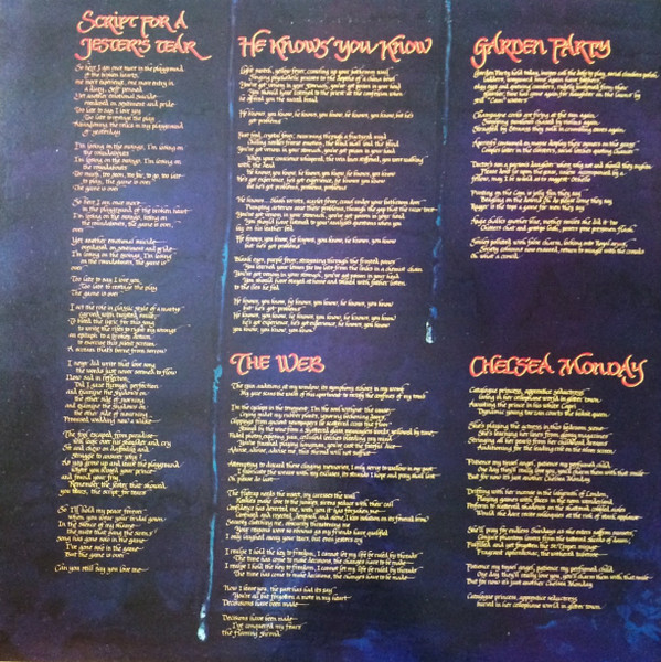 Script For A Jester's Tear