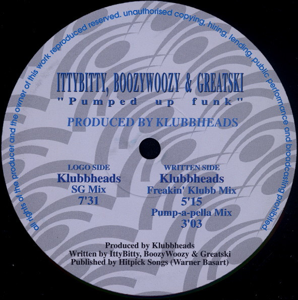 IttyBitty, BoozyWoozy & Greatski - Pumped Up Funk | Blue Limited (BL-1008) - main IttyBitty, BoozyWoozy & Greatski - Pumped Up Funk | Blue Limited (BL-1008) - main