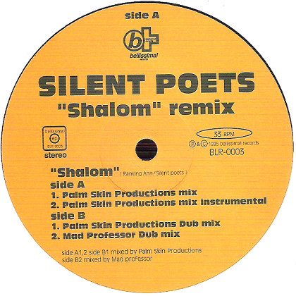 Silent Poets - Shalom (Remix) | Bellissima Records (BLR-0003) - 2
