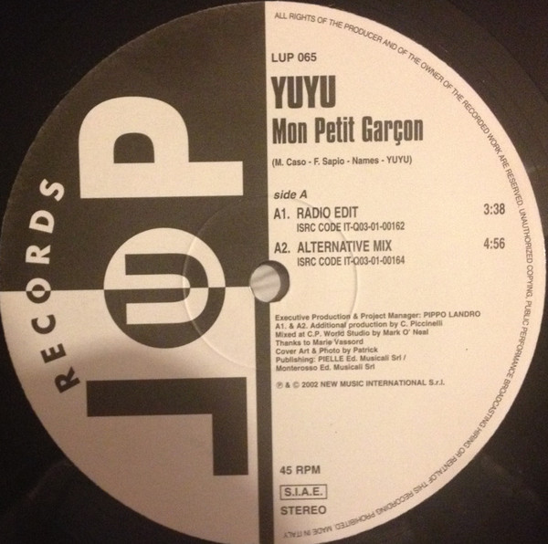 YUYU - Mon Petit Garçon | LUP Records (LUP 065) - 4 YUYU - Mon Petit Garçon | LUP Records (LUP 065) - 4