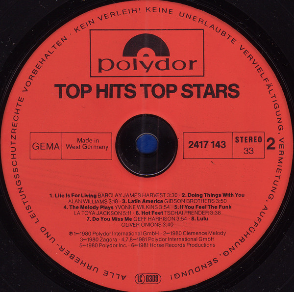 Various - Top Hits Top Stars | Polydor (2417 143) - 4 Various - Top Hits Top Stars | Polydor (2417 143) - 4
