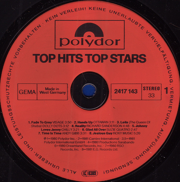Various - Top Hits Top Stars | Polydor (2417 143) - 3 Various - Top Hits Top Stars | Polydor (2417 143) - 3