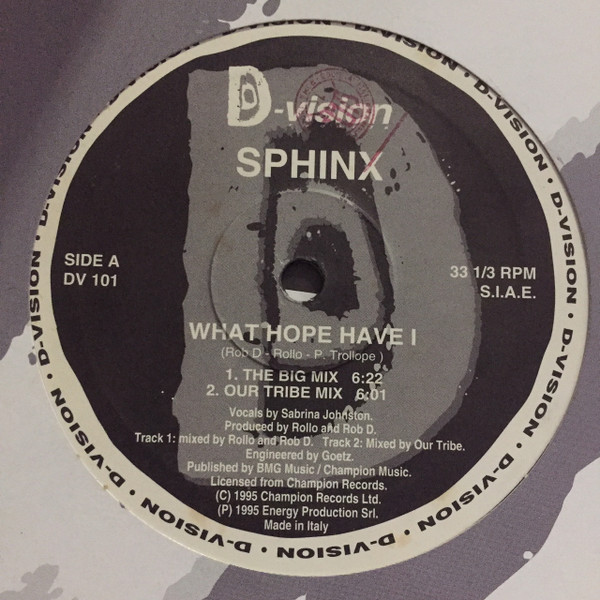 Sphinx - What Hope Have I | D:vision Records (DV 101) - 2 Sphinx - What Hope Have I | D:vision Records (DV 101) - 2