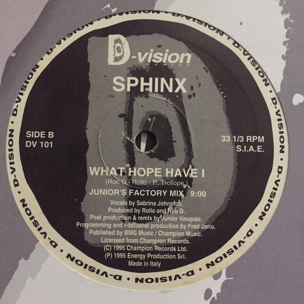 Sphinx - What Hope Have I | D:vision Records (DV 101) - main Sphinx - What Hope Have I | D:vision Records (DV 101) - main