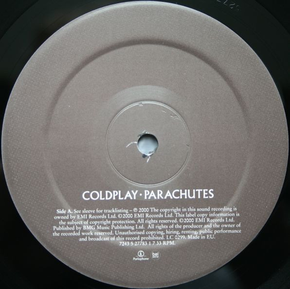 Coldplay - Parachutes | Parlophone (7243 5 27783 1 7) - 3 Coldplay - Parachutes | Parlophone (7243 5 27783 1 7) - 3