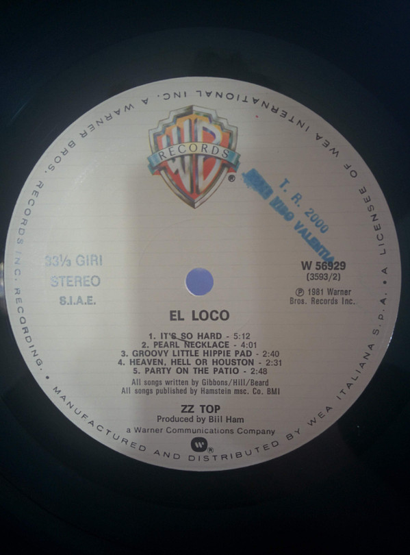 ZZ Top - El Loco | Warner Bros. Records (W 56929) - 3