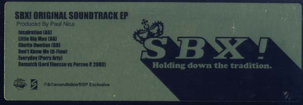 Various - SBX! Original Soundtrack EP | BBP Records (BBP12-001) - 2 Various - SBX! Original Soundtrack EP | BBP Records (BBP12-001) - 2