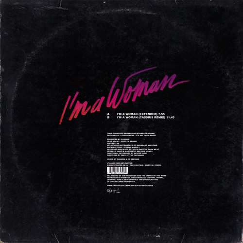 Cassius And Jocelyn Brown - I'm A Woman | Virgin (DINST 236) - 2 Cassius And Jocelyn Brown - I'm A Woman | Virgin (DINST 236) - 2