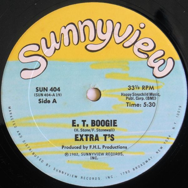 Extra T's - E. T. Boogie | Sunnyview (SUN 404) - main