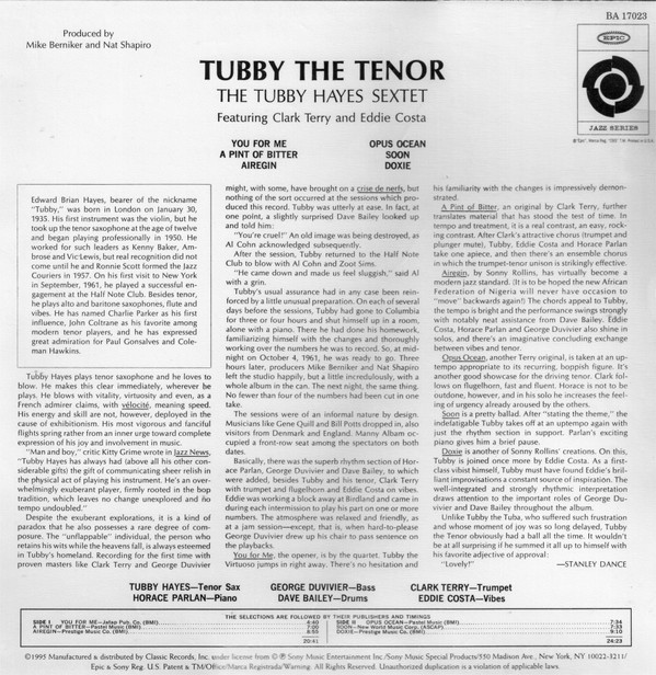 Tubby The Tenor