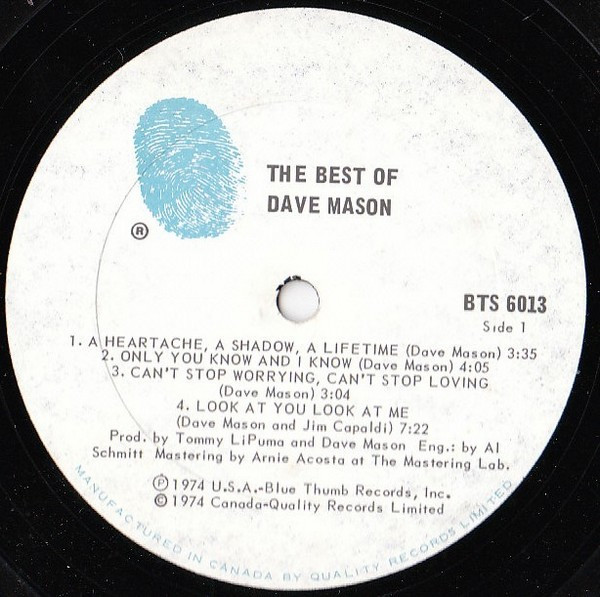 Dave Mason - The Best Of Dave Mason | Blue Thumb Records (BTS 6013) - 2 Dave Mason - The Best Of Dave Mason | Blue Thumb Records (BTS 6013) - 2