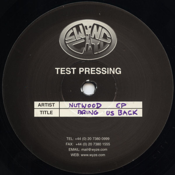 DJ Rupert - Nutwood EP | Swing City Records (CITY 1072)