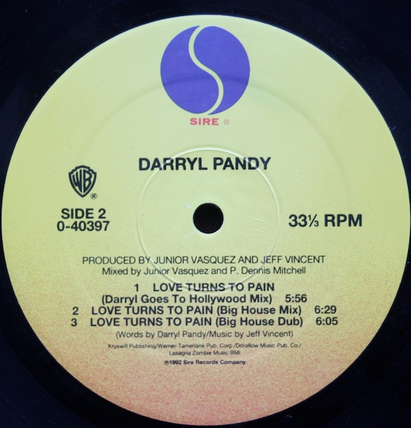 Darryl Pandy - Love Turns To Pain | Sire (0-40397) - 3