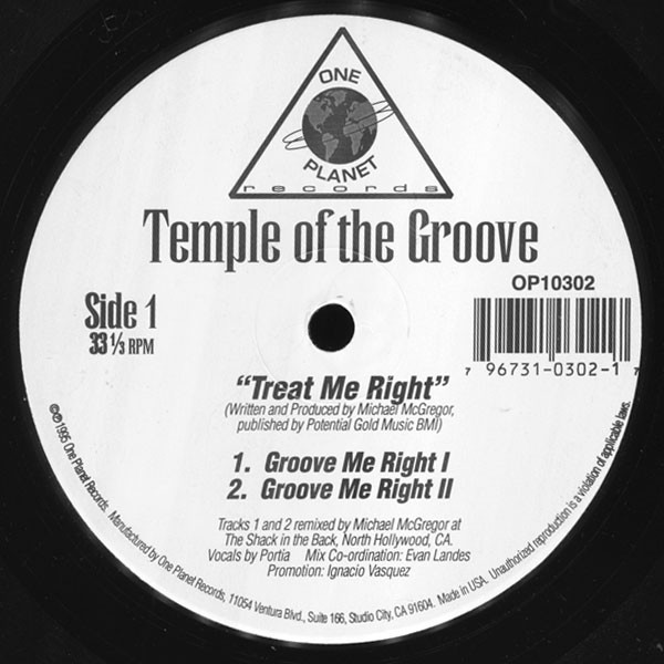 Temple Of The Groove - Treat Me Right | One Planet (OP10302)
