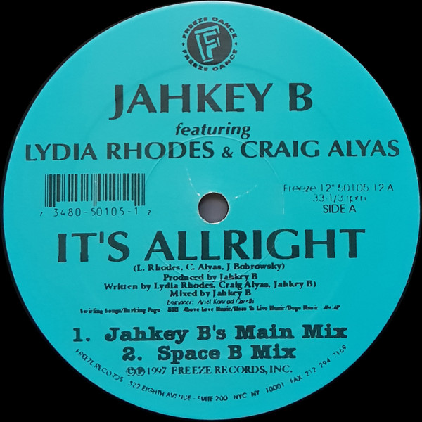 Jahkey B Featuring Lydia Rhodes & Craig Alyas - It's Allright | Freeze Dance (50105-12)