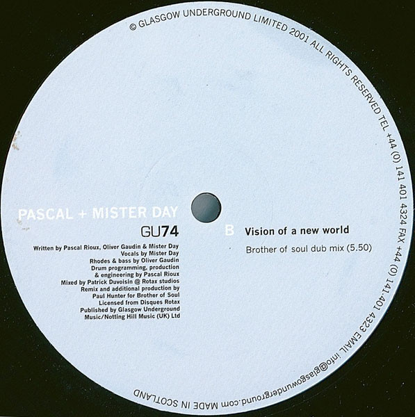 Pascal & Mister Day - Vision Of A New World | Glasgow Underground (GU74) - 2