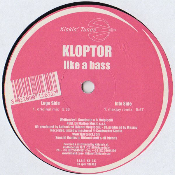 Kloptor - Like A Bass | Kickin' Tunes (KT 047) - main