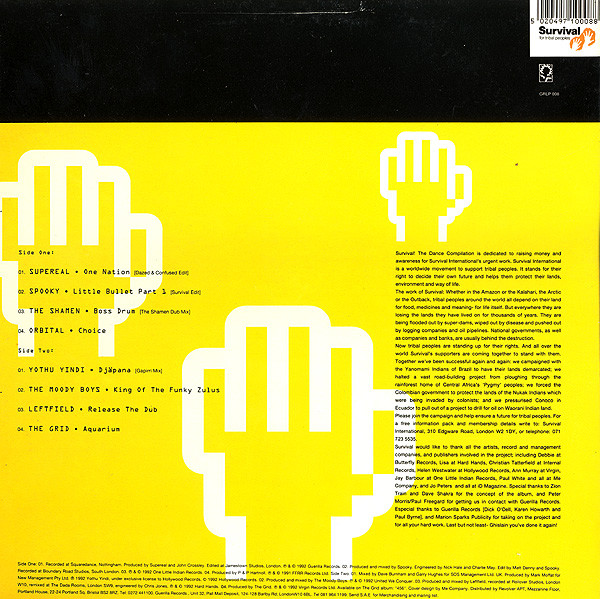 Various - Survival!  - The Dance Compilation | Guerilla (GRLP008) - 2