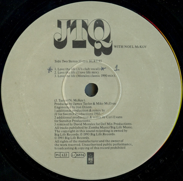The James Taylor Quartet with Noel McKoy - Love The Life | Big Life (BLRT 93) - 3