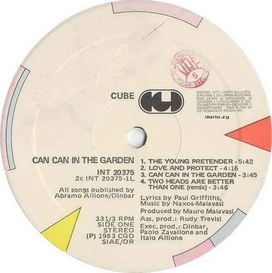 Cube - Can Can In The Garden | CGD (INT 20375) - 5