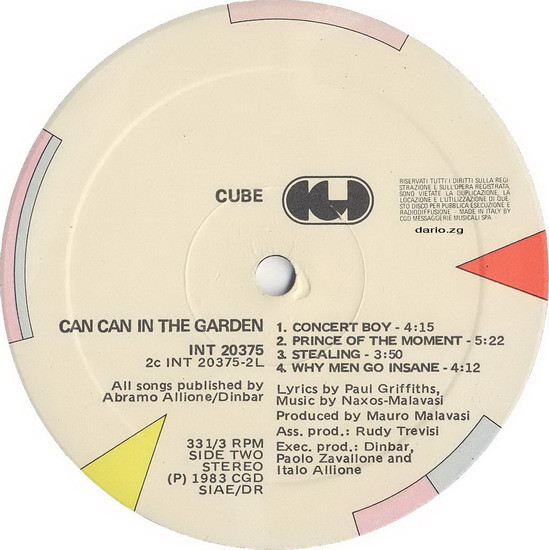 Cube - Can Can In The Garden | CGD (INT 20375) - 6