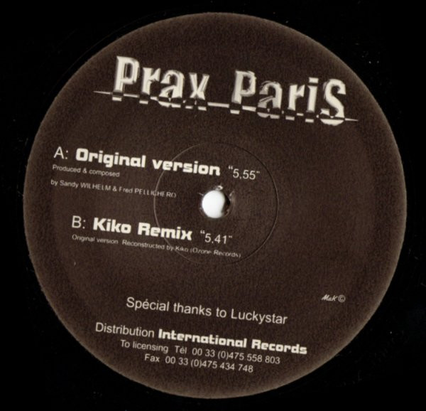 Prax Paris - Under The Shower | International Records (IR 02) - 2