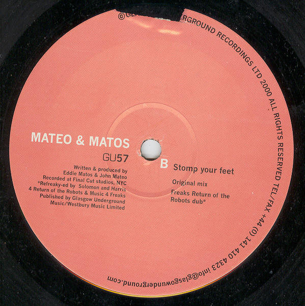 Mateo & Matos - Stomp Your Feet | Glasgow Underground (GU57) - 2