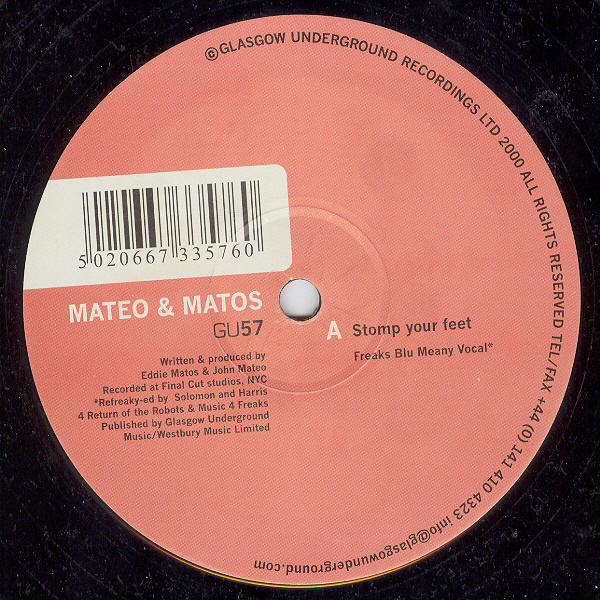 Mateo & Matos - Stomp Your Feet | Glasgow Underground (GU57) - main