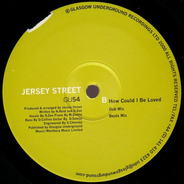 Jersey Street - How Could I Be Loved | Glasgow Underground (GU54) - 2