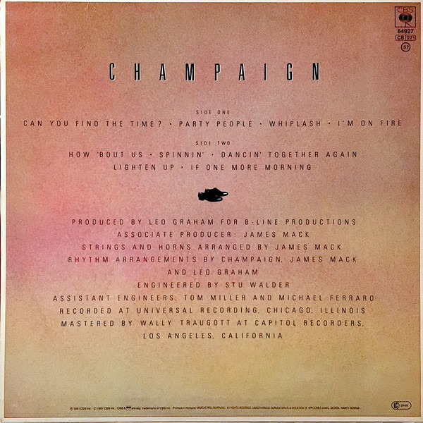 Champaign - How 'bout Us | CBS (CBS 84927) - 2