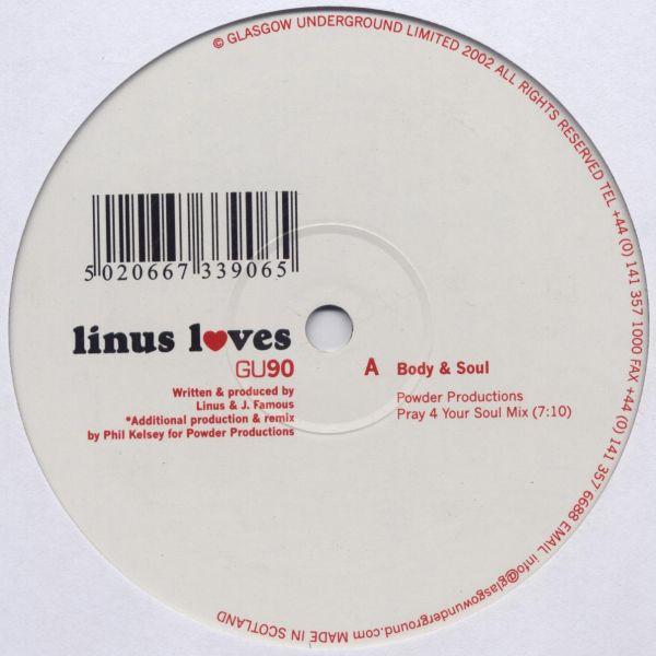 Linus Loves - Body & Soul | Glasgow Underground (GU90) - main