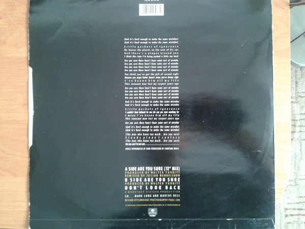 So - Are You Sure | Parlophone (12R 6173) - 2