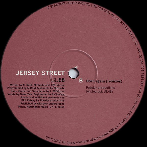 Jersey Street - Born Again (Remixes) | Glasgow Underground (GU88) - 2