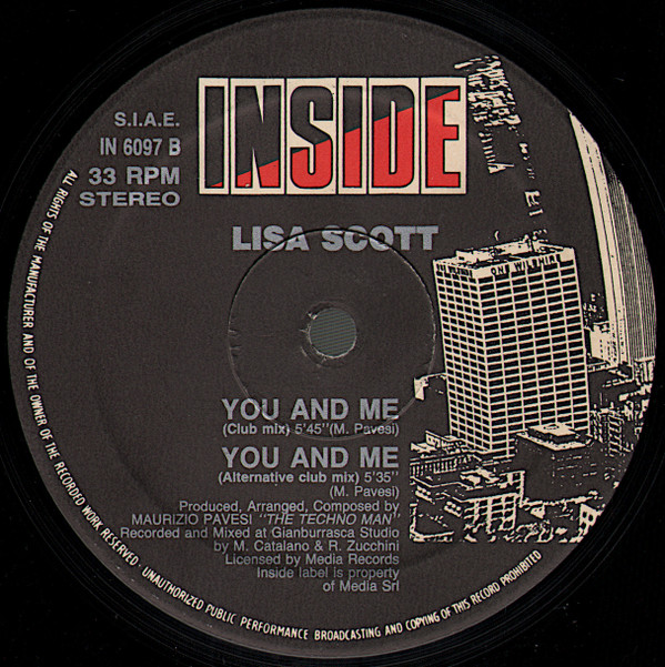 Lisa Scott - You And Me | Inside (IN 6097) - 3