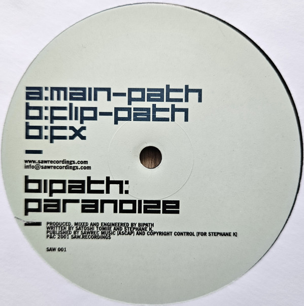 Bipath - Paranoize | Saw Recordings (SAW 001) - main
