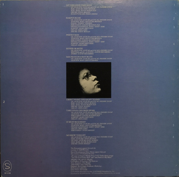 Phoebe Snow - Phoebe Snow | Shelter Recording Company Inc. (SR-2109) - 2 Phoebe Snow - Phoebe Snow | Shelter Recording Company Inc. (SR-2109) - 2