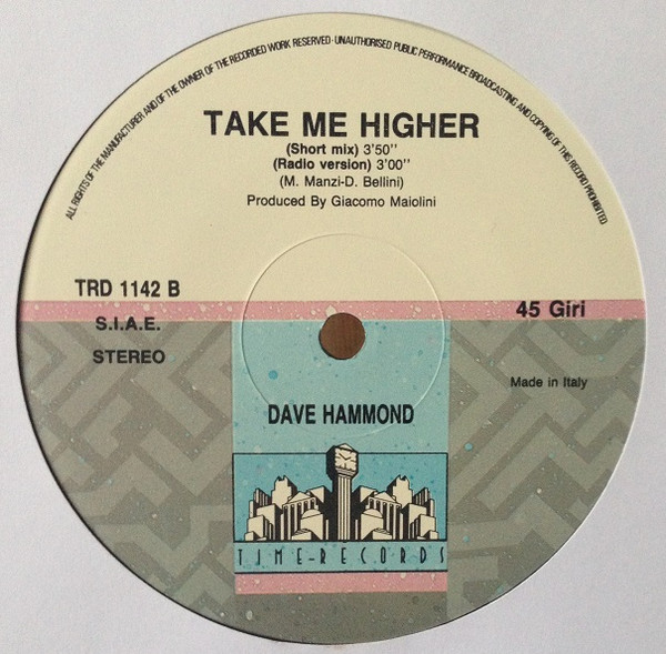 Dave Hammond - Take Me Higher | Time Records (TRD 1142) - 4 Dave Hammond - Take Me Higher | Time Records (TRD 1142) - 4
