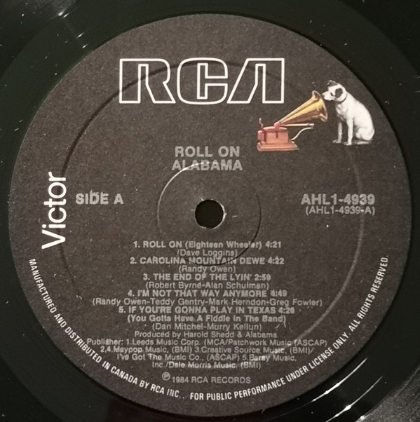 Alabama - Roll On | RCA Victor (AHL1-4939) - 3 Alabama - Roll On | RCA Victor (AHL1-4939) - 3