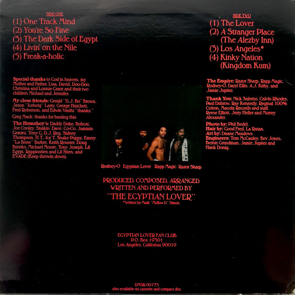 Egyptian Lover - One Track Mind | Egyptian Empire Records (DMSR 00773) - 2 Egyptian Lover - One Track Mind | Egyptian Empire Records (DMSR 00773) - 2