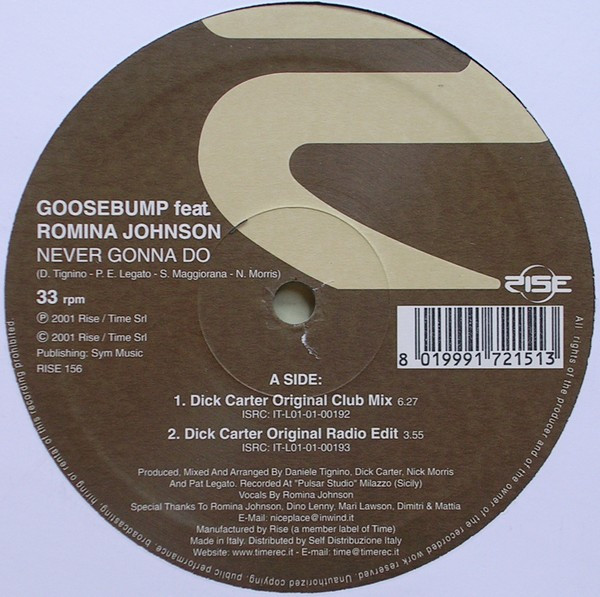 Goosebump Feat. Romina Johnson - Never Gonna Do | Rise (RISE 156) - 3