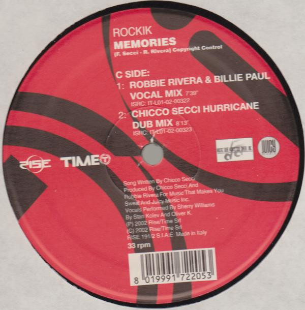 Rockik - Memories | Rise (RISE 191) - 3
