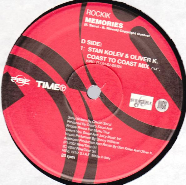 Rockik - Memories | Rise (RISE 191) - 4