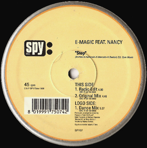 E-Magic Feat. Nancy - Stop | Spy Rec (SPY07) - main E-Magic Feat. Nancy - Stop | Spy Rec (SPY07) - main