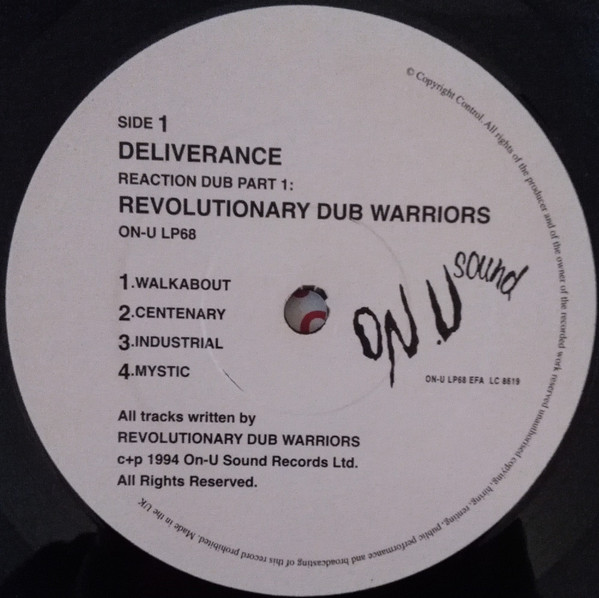 Revolutionary Dub Warriors - Reaction Dub Part 1: Deliverance | On-U Sound (ON-U LP 68) - 3 Revolutionary Dub Warriors - Reaction Dub Part 1: Deliverance | On-U Sound (ON-U LP 68) - 3